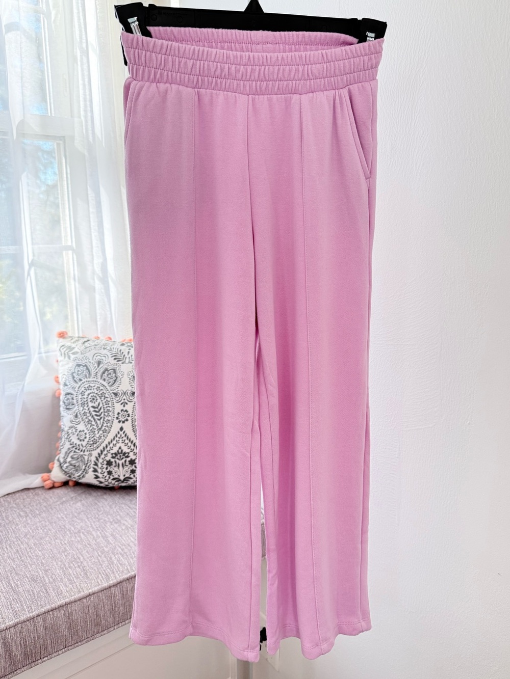 Danskin - Girls Light Pink Elastic-Waist Jogger Pants - Size S/CH/P 7/8